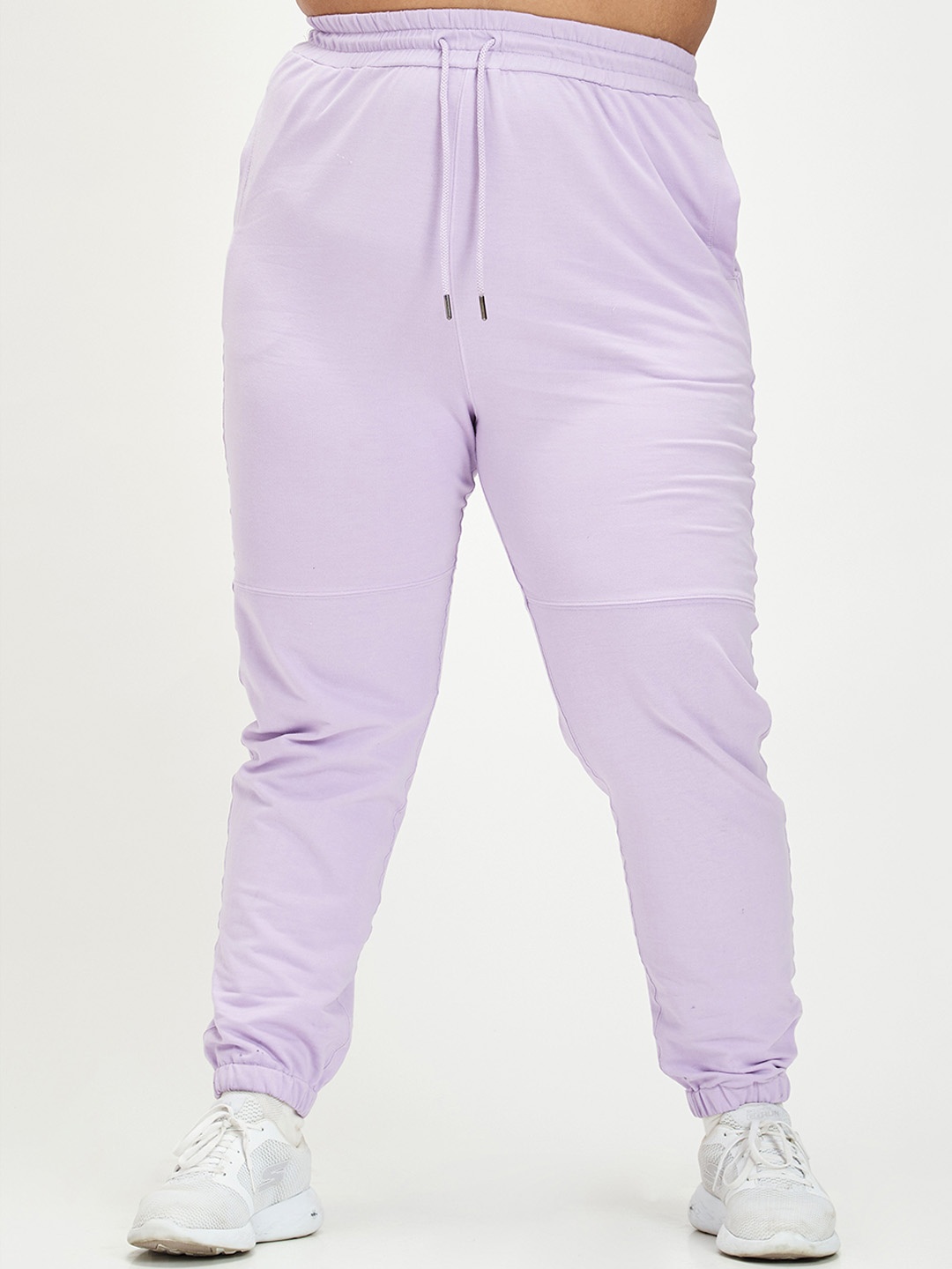 

SPIRIT ANIMAL Pure Cotton Rapid-Dry Regular Fit Joggers, Purple