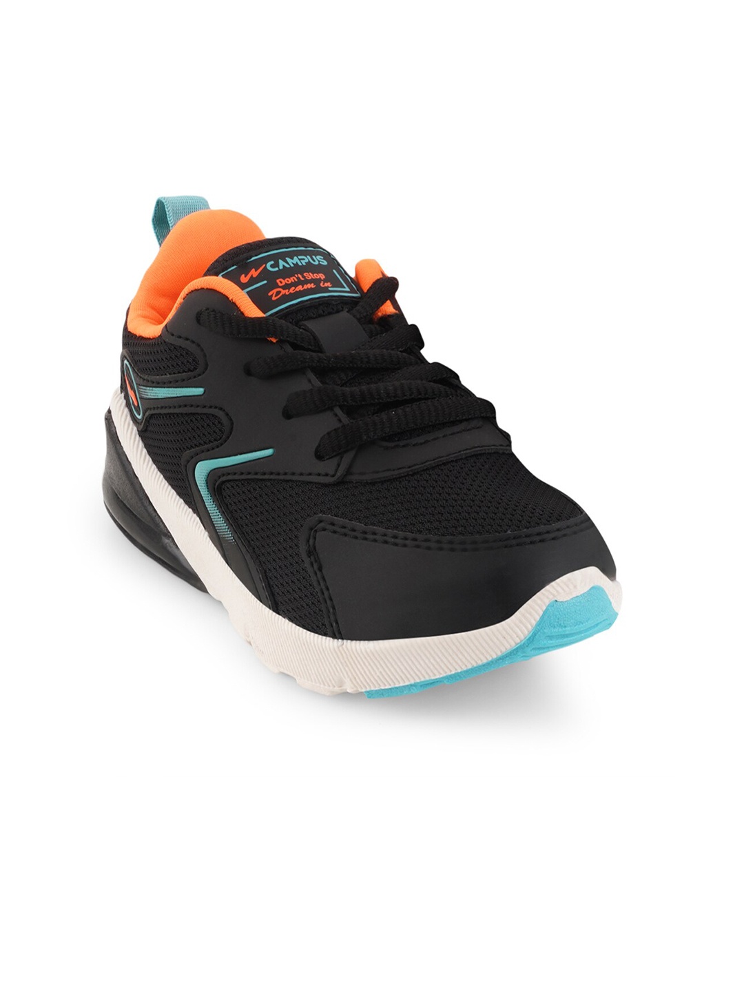 

Campus Kids Mesh Running Shoes, Black