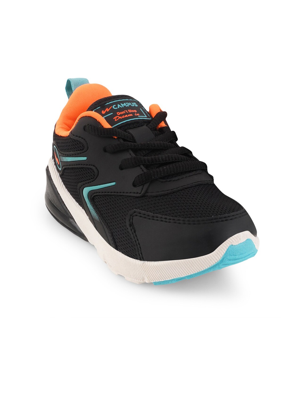 

Campus Kids Mesh Running Shoes, Black