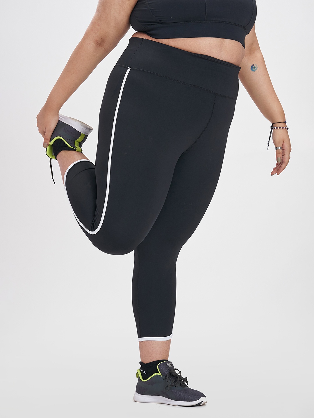 

SPIRIT ANIMAL Plus Size High Rise Training or Gym Sports Tights, Black