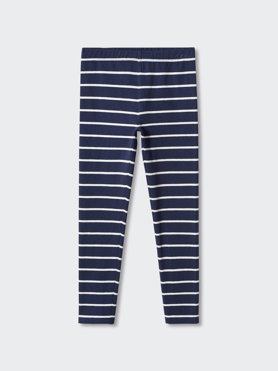 

Mango Kids Girls Striped Leggings, Navy blue