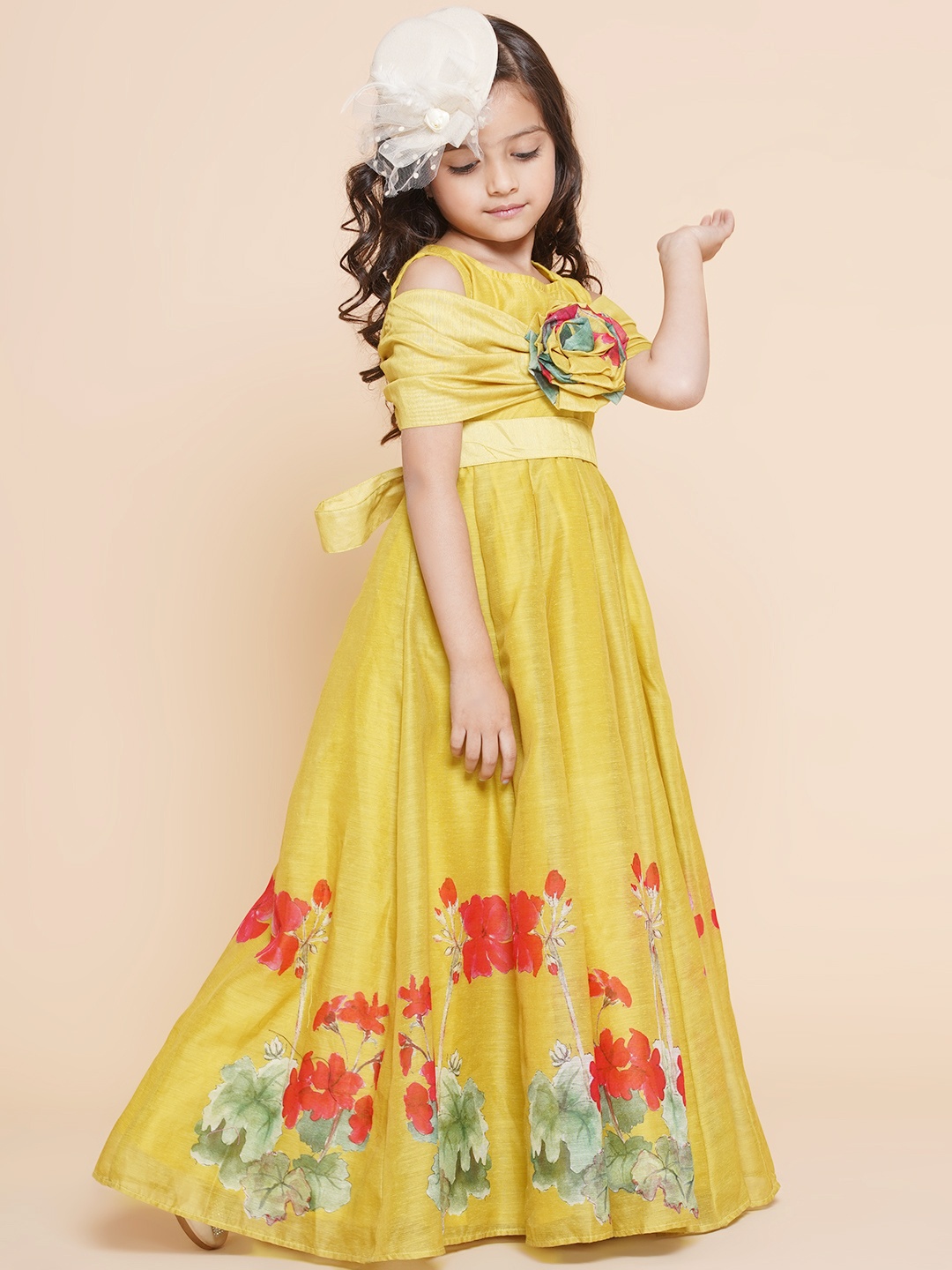 

Bitiya by Bhama Floral Maxi Dress, Yellow