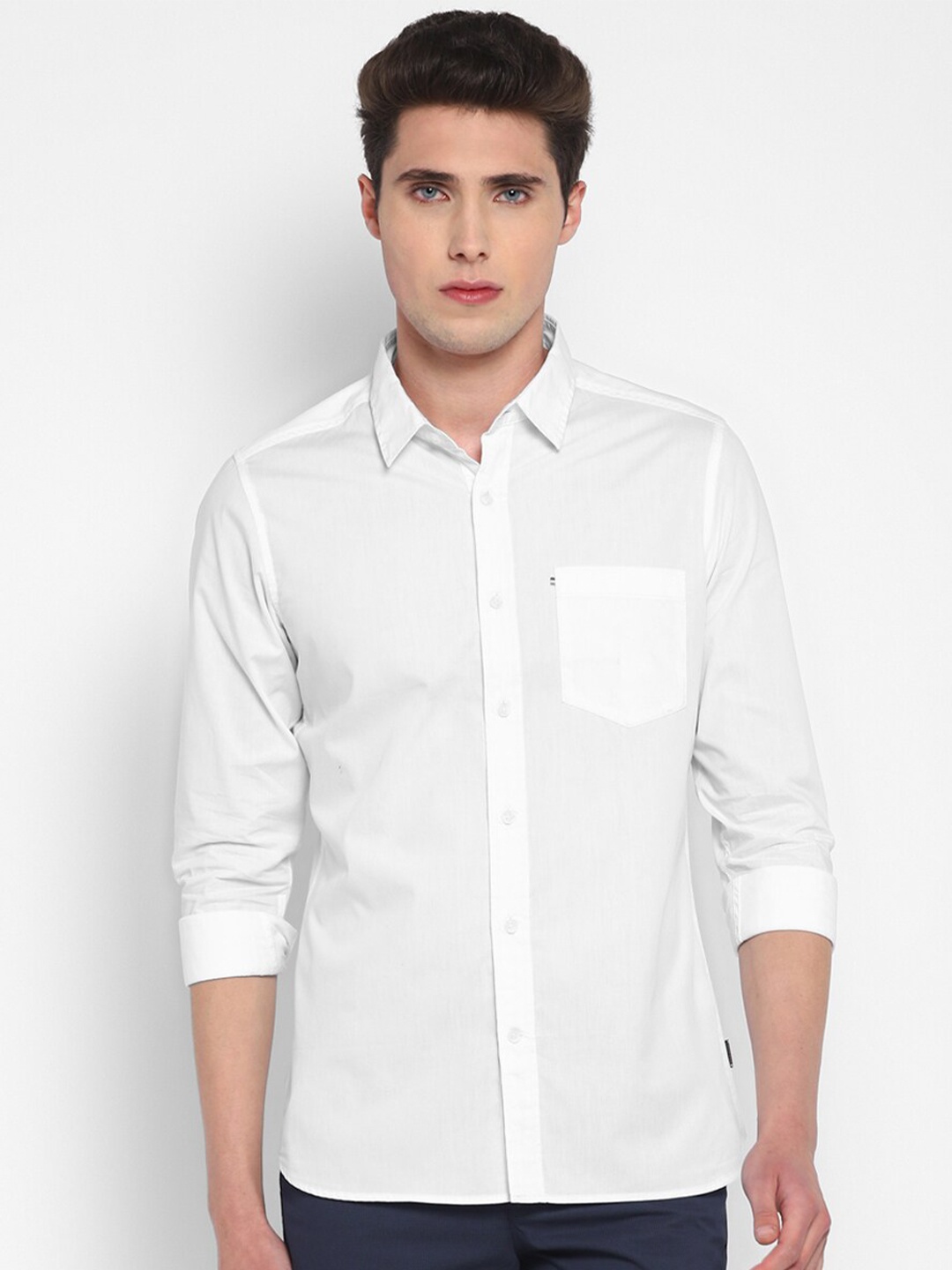 

Red Chief Slim Fit Cotton Casual Shirt, White
