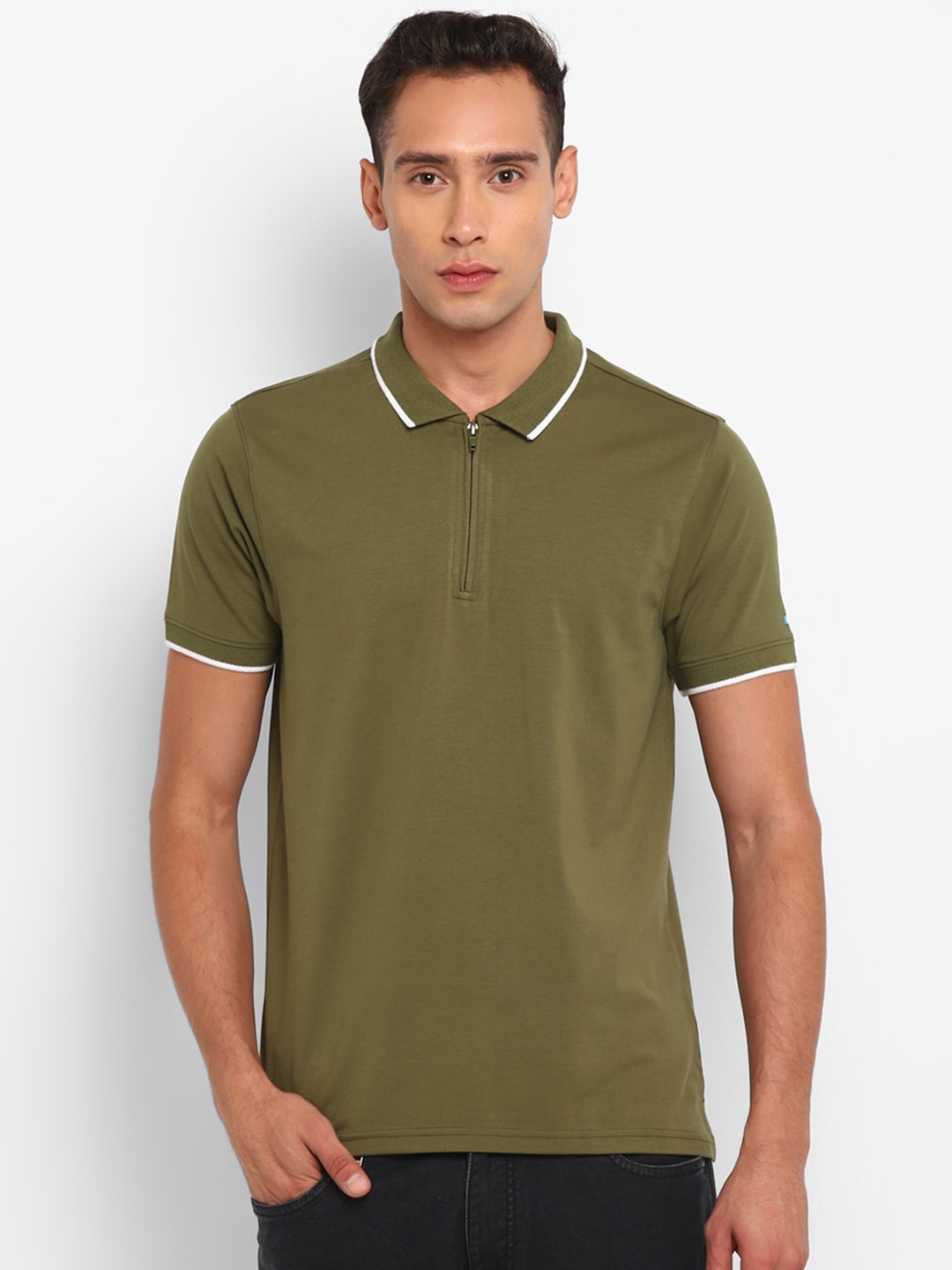 

Red Chief Polo Collar T-shirt, Olive
