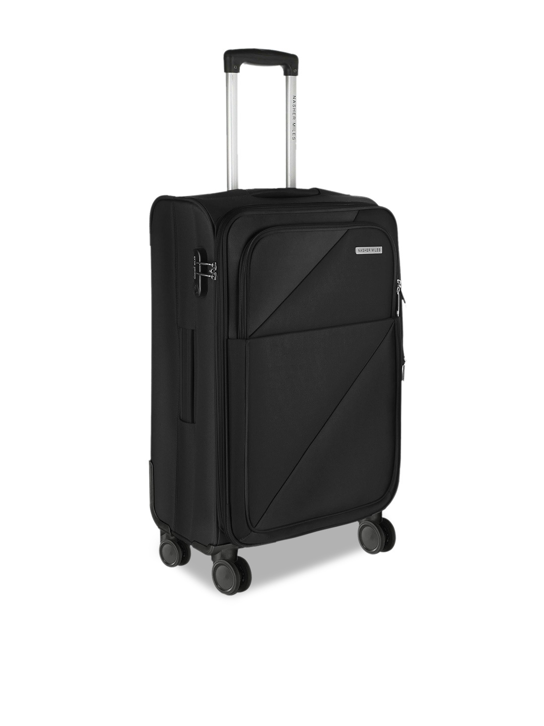 

Nasher Miles Texas Soft-Sided Medium Trolley Suitcase, Black