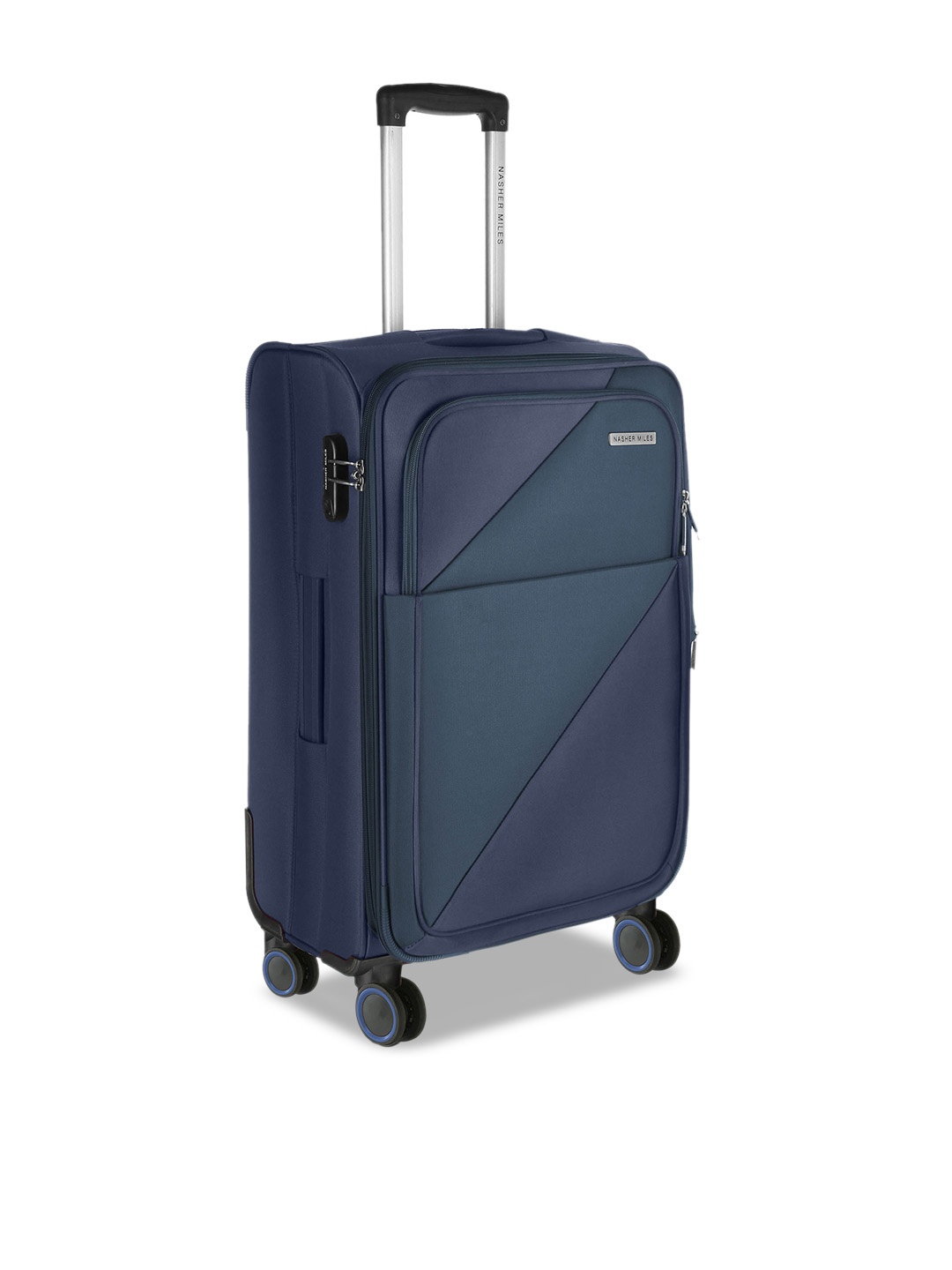 

Nasher Miles Texas Soft-Sided Cabin Trolley Suitcase 42 L, Navy blue