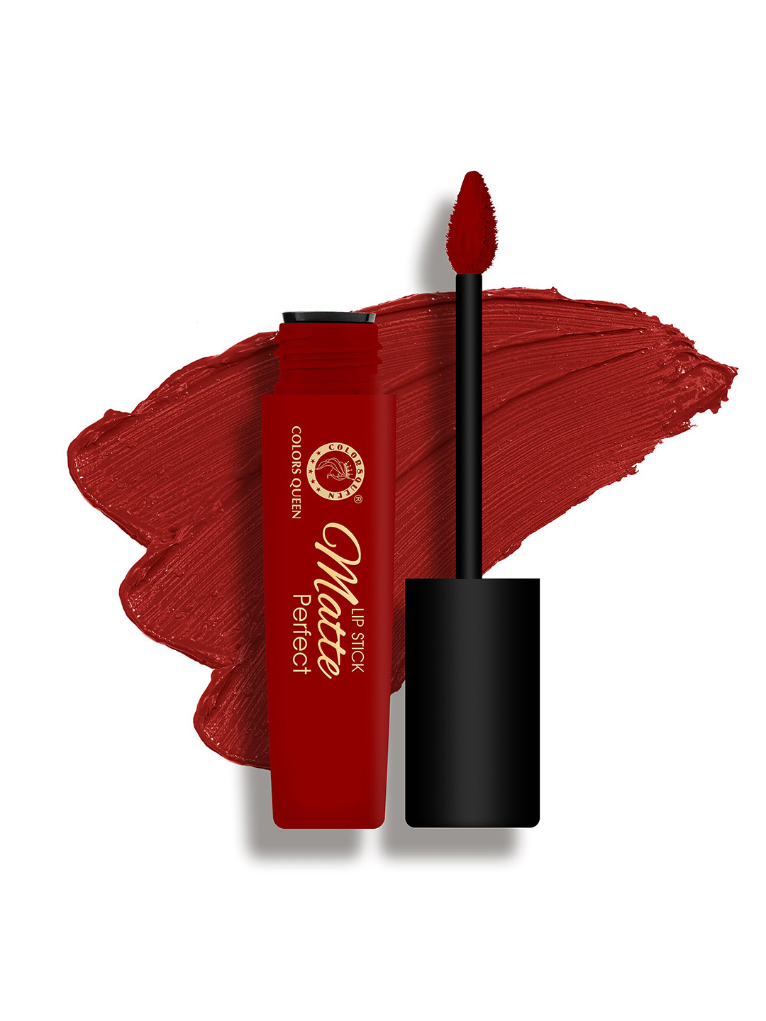 

Colors Queen HD Matte Perfect 12 Hour Stay Waterproof Liquid Lipstick 3ml - Punch Pink 12, Red