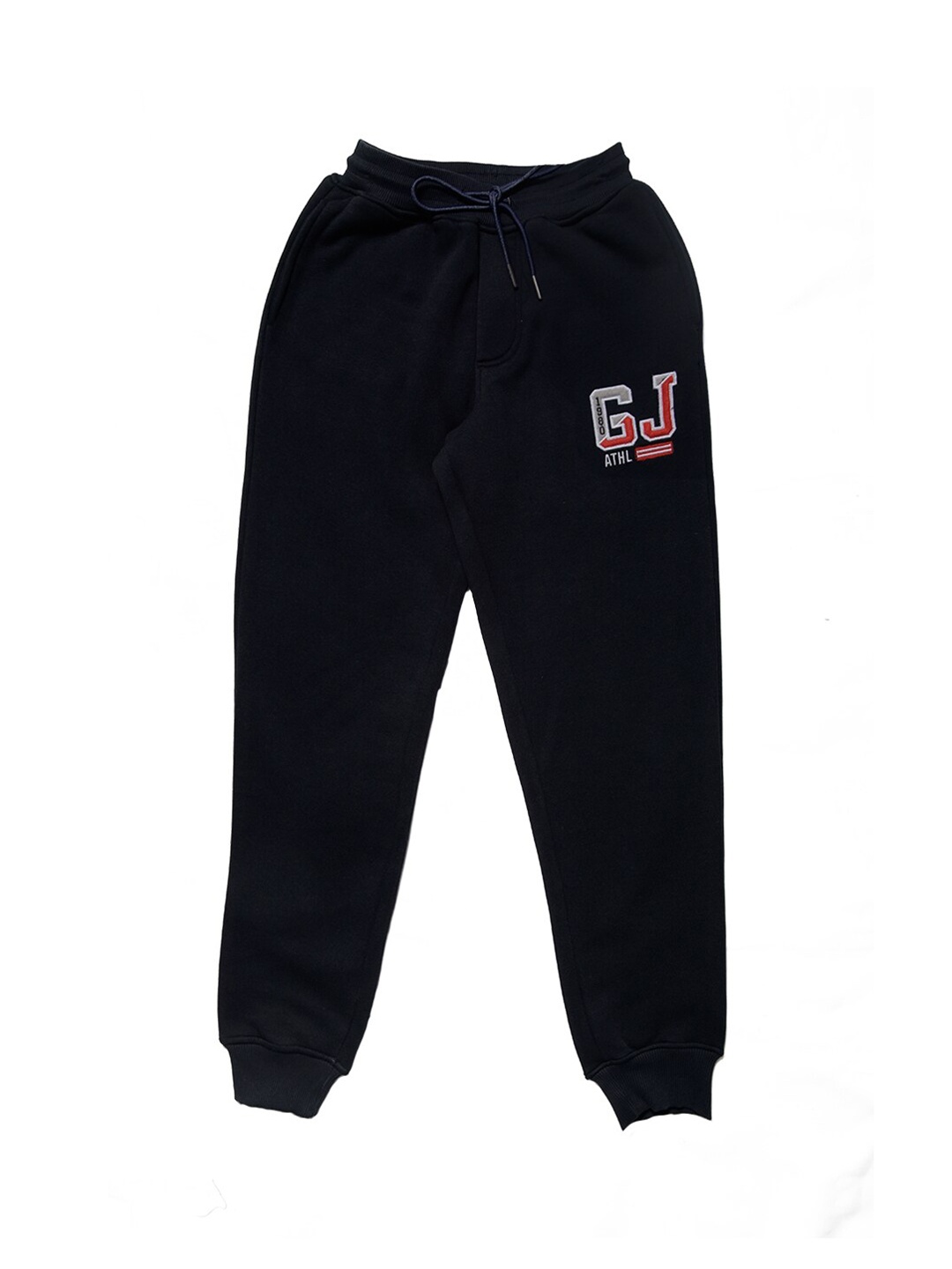 

Gini and Jony Boys Mid-Rise Pure Cotton Joggers, Black