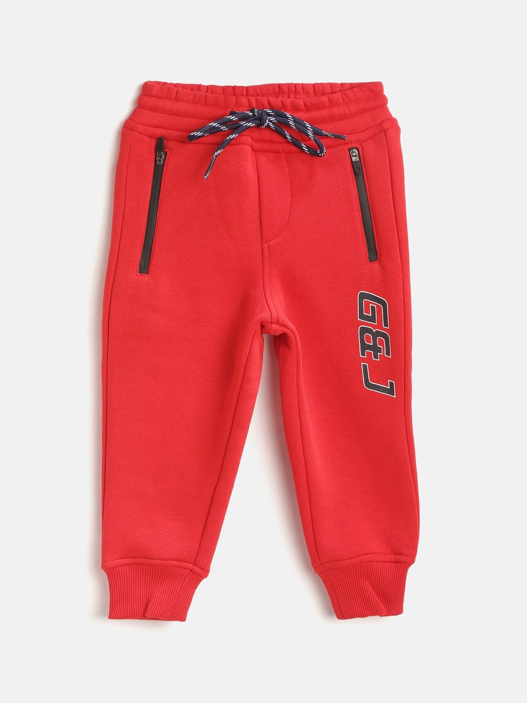 

Gini and Jony Boys Mid-Rise Fleece Joggers, Red