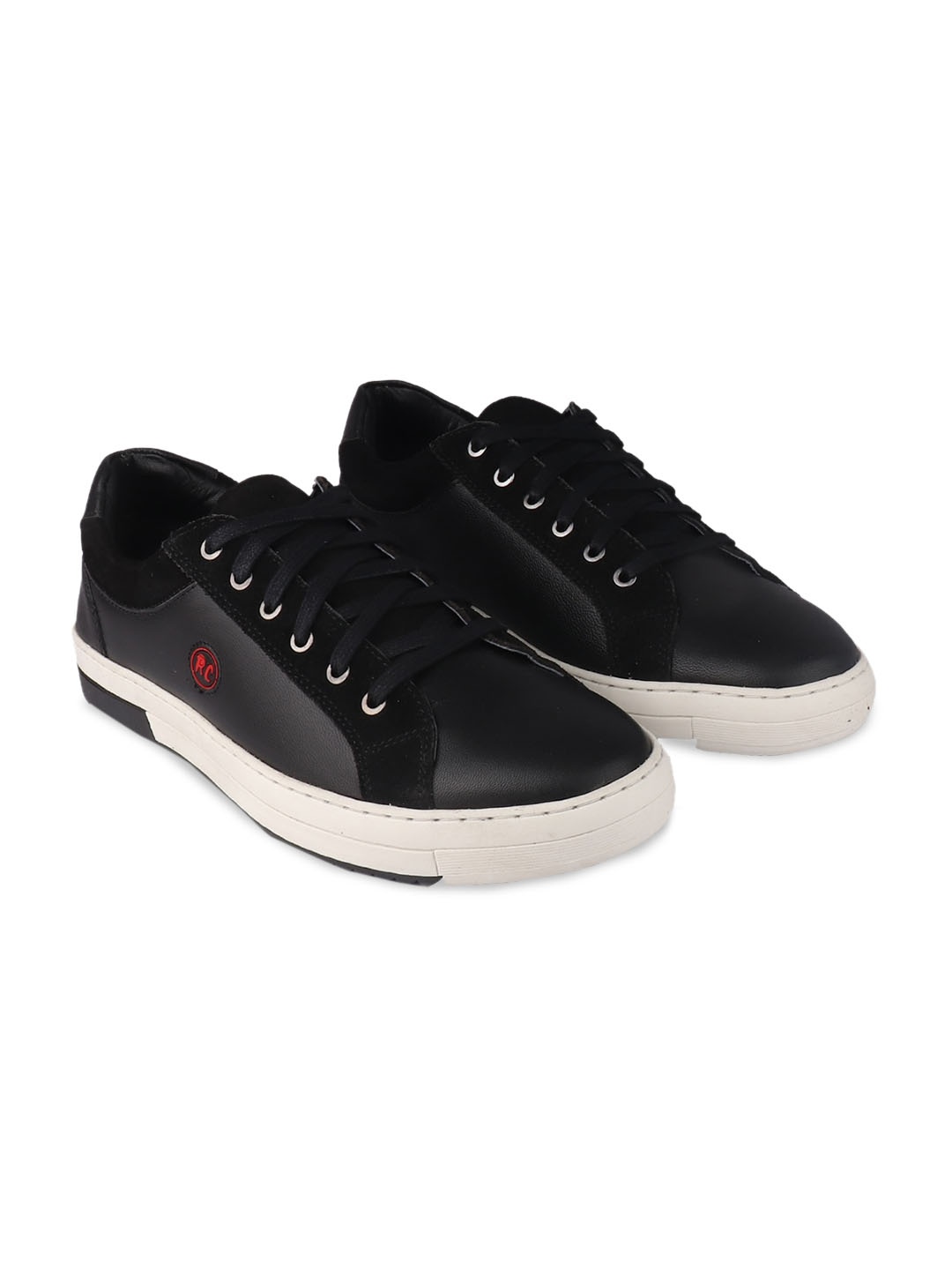 

Red Chief Men Leather Comfort Insole Sneakers, Black