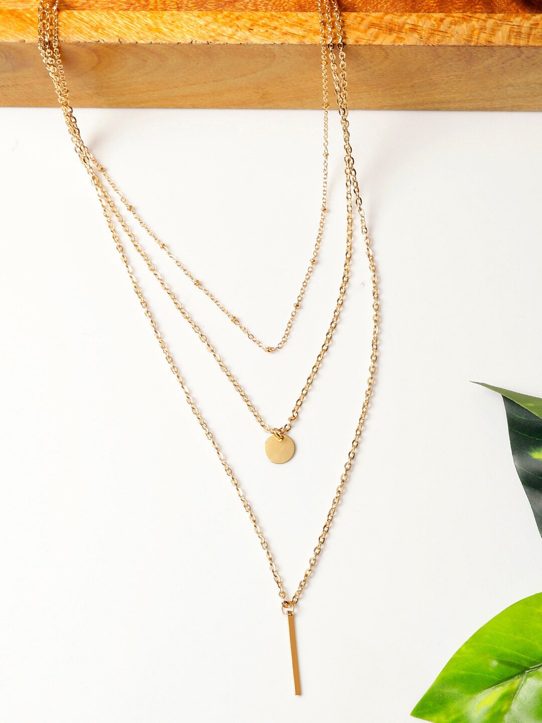 

AQUASTREET Gold-Plated Layered Necklace