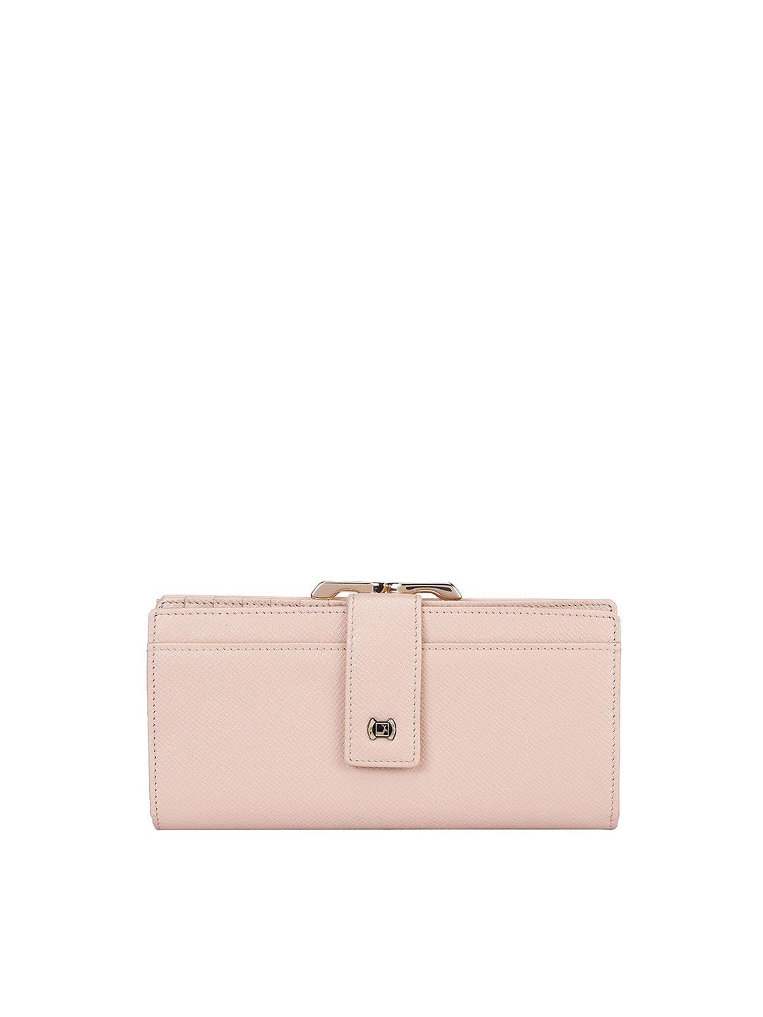 

Da Milano Women Pink Leather Two Fold Wallet with SD Card Holder