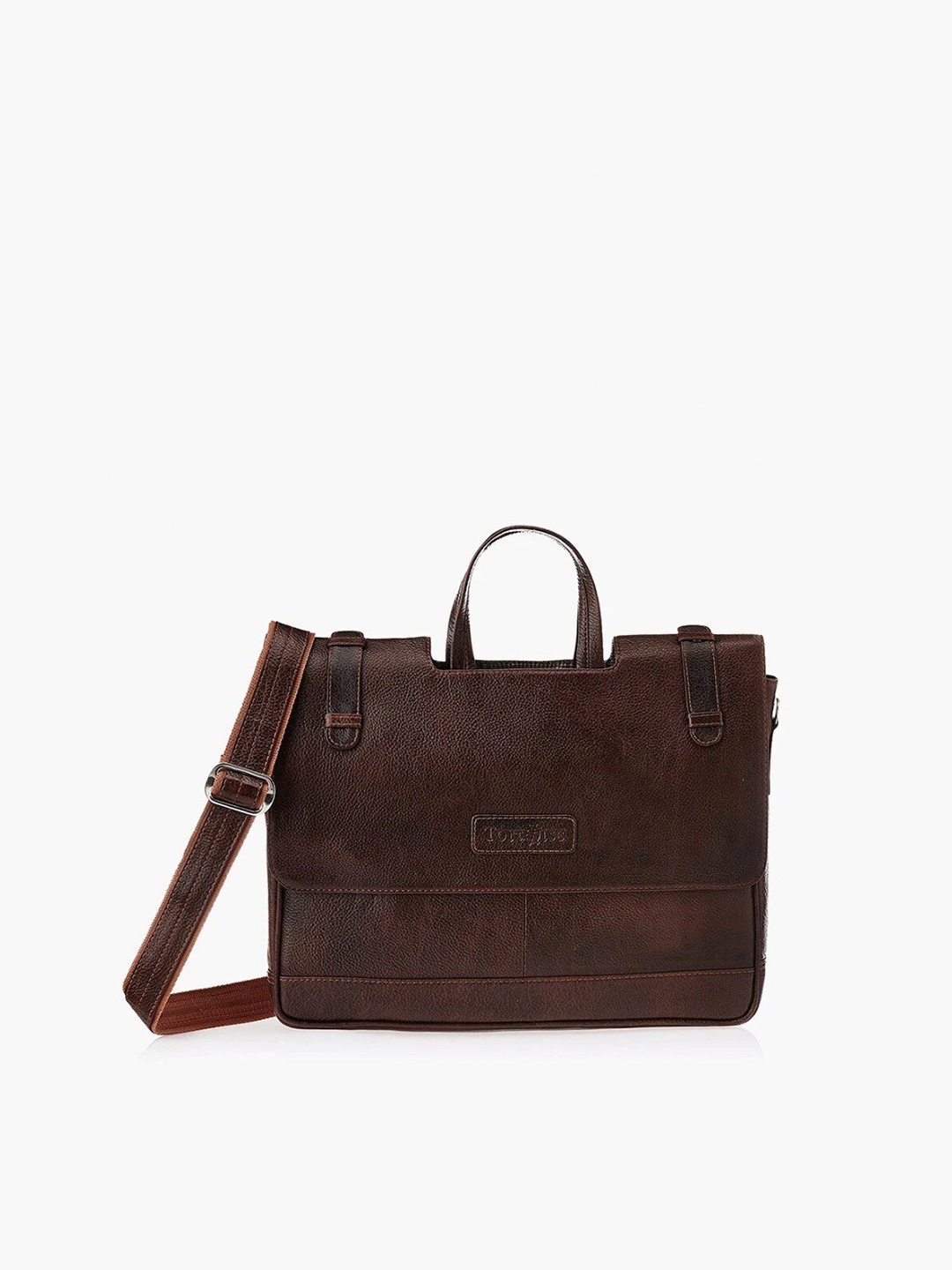 

Tortoise Men Leather Laptop Bag, Brown