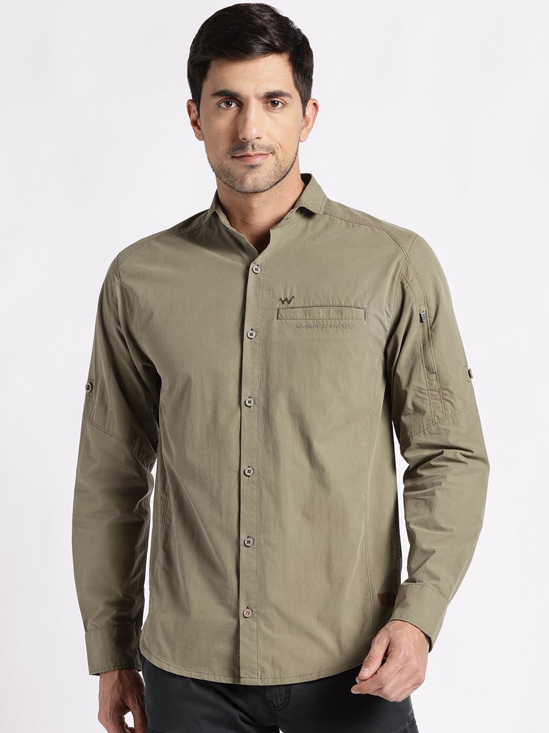 

Wildcraft Comfort Cargo Casual Shirt, Olive