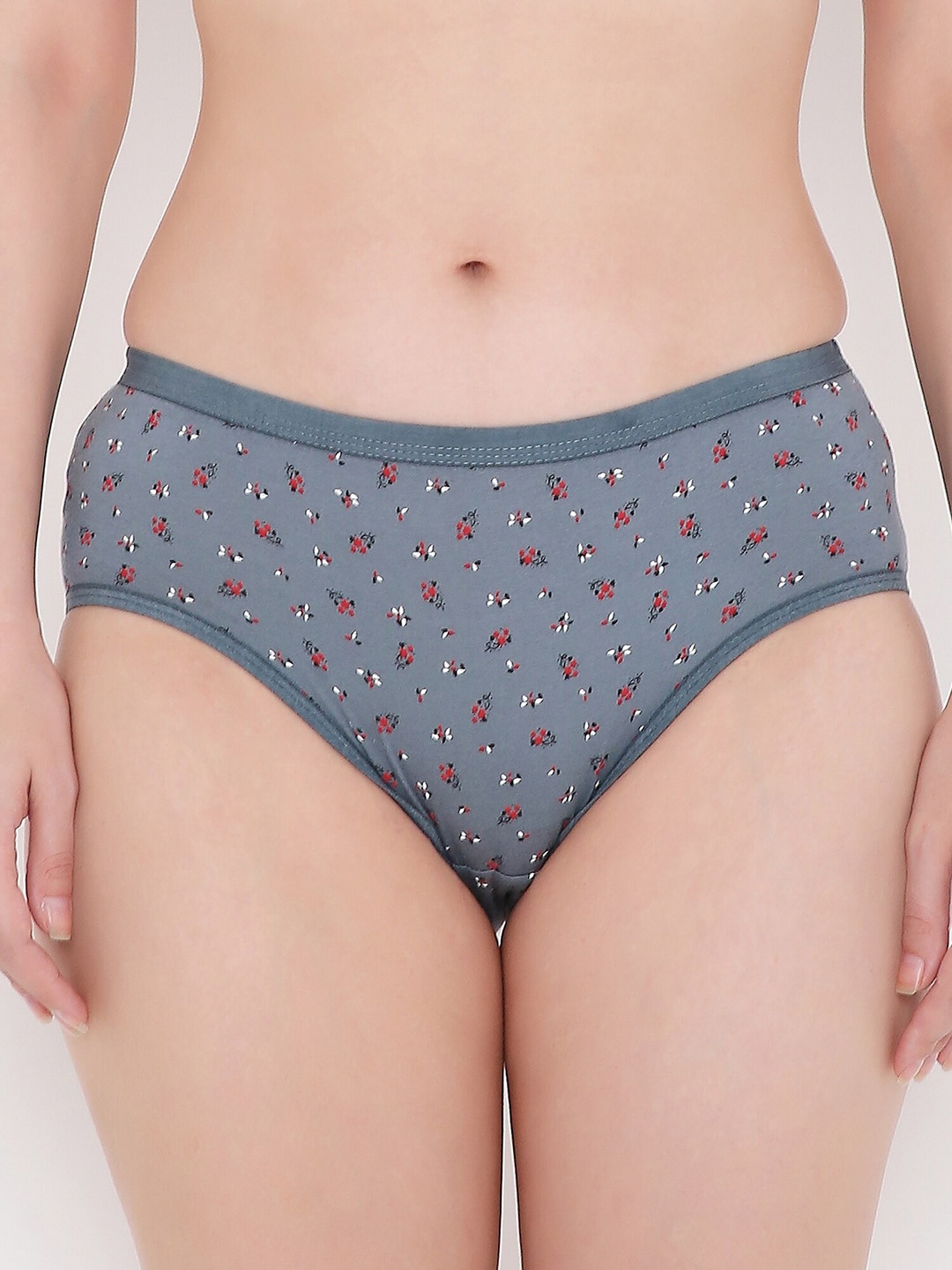 

Berrys Intimatess Women Printed Cotton Hipster Briefs, Blue