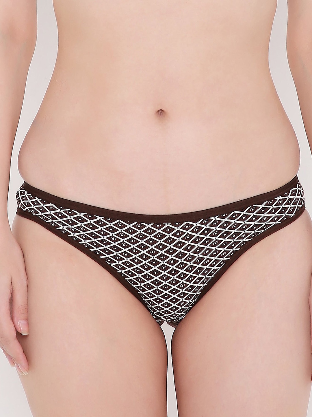 

Berrys Intimatess Women Printed Cotton Bikini Briefs, Black
