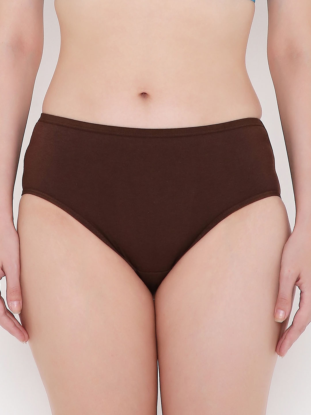 

Berrys Intimatess Women Cotton Mid-Rise Hipster Briefs, Brown