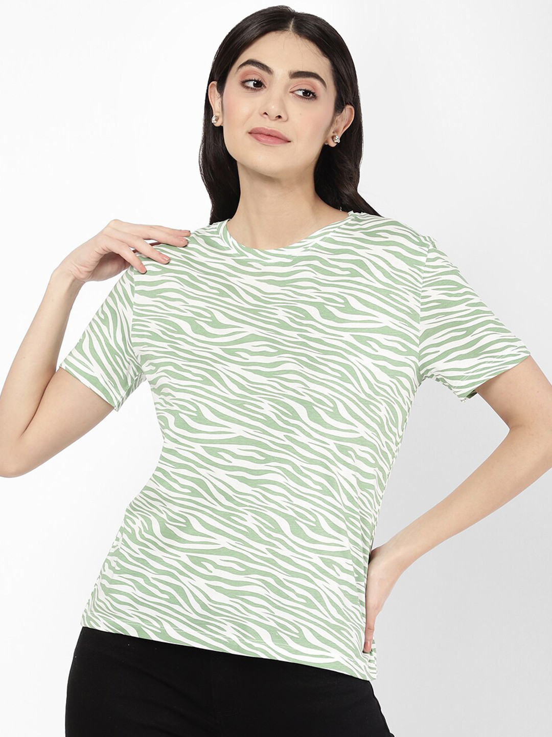 

R&B Green Crop Top