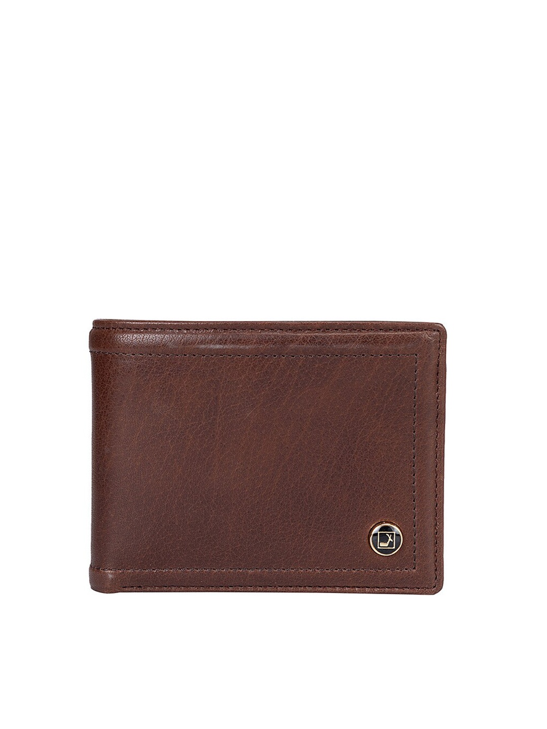 

Da Milano Men Leather Two Fold Wallet, Brown