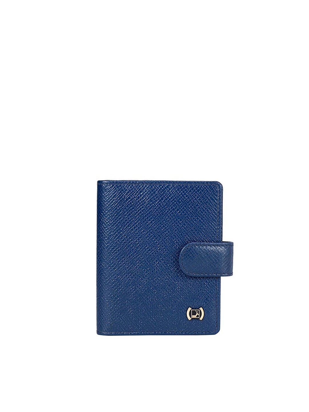 

Da Milano Leather Two Fold Wallet with SD Card Holder, Blue