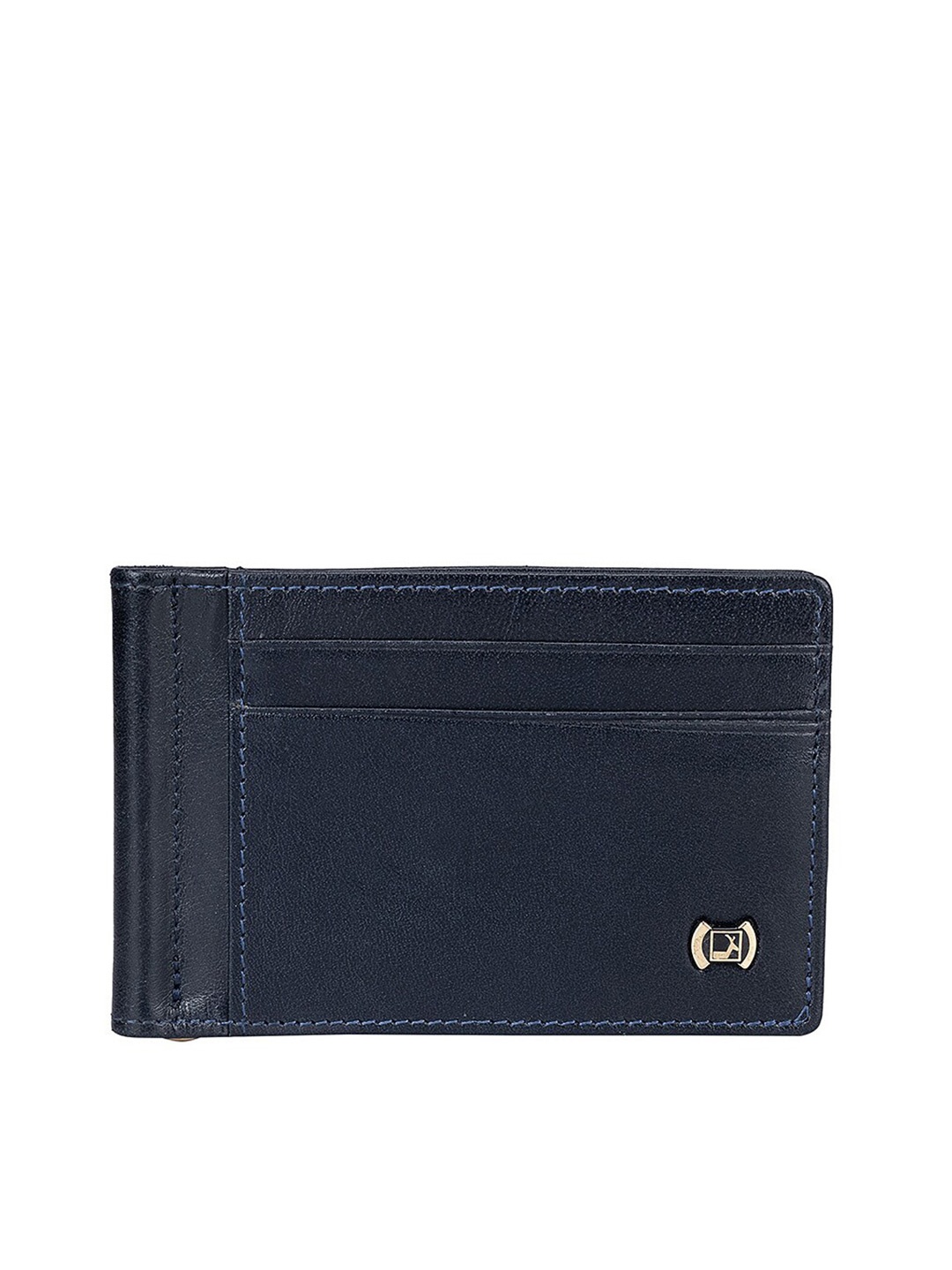 

Da Milano Textured Leather Two Fold Wallet, Blue