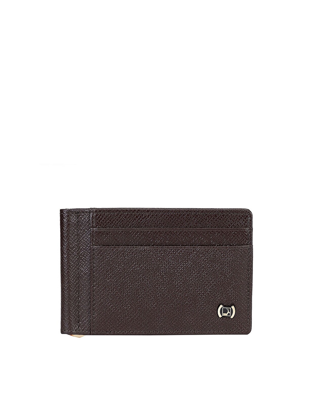 

Da Milano Textured Leather Two Fold Wallet, Brown