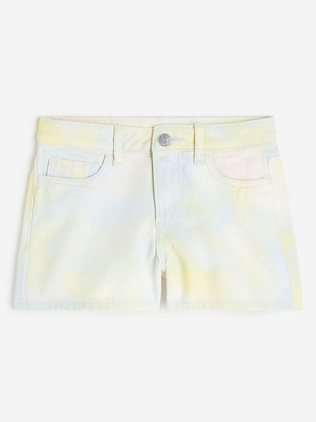 

H&M Girls Multicoloured Ombre High-Rise Shorts, Multi