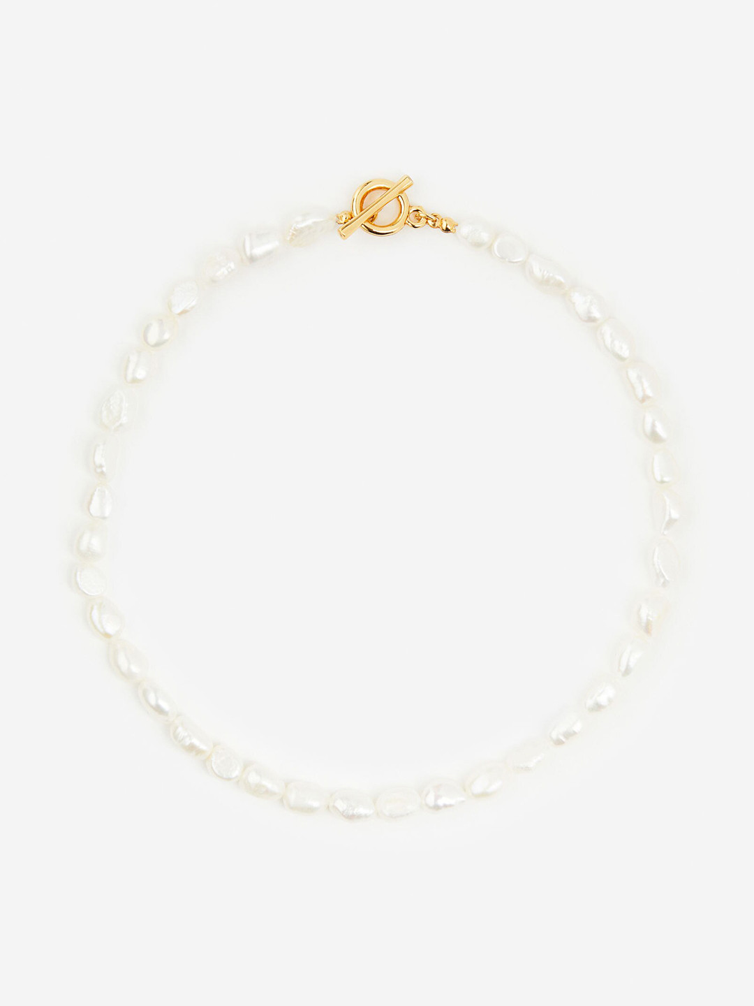 

H&M Gold-Plated Pearl Beaded Necklace