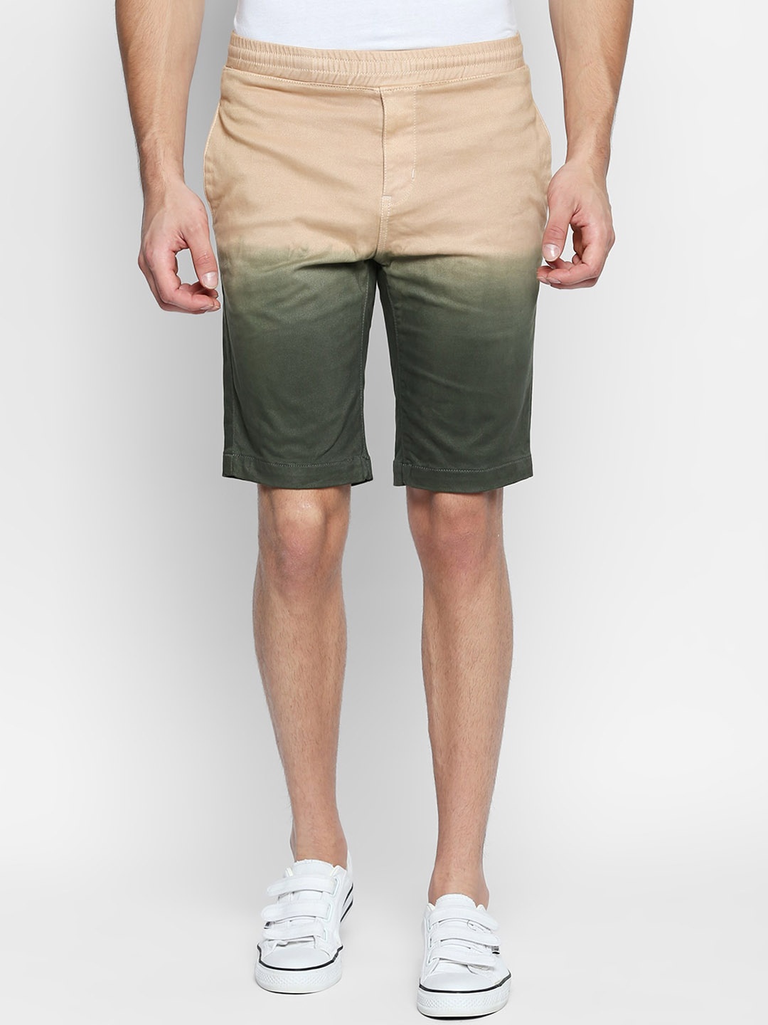 

Disrupt Men Ombre Mid-Rise Slim Fit Chino Shorts, Beige