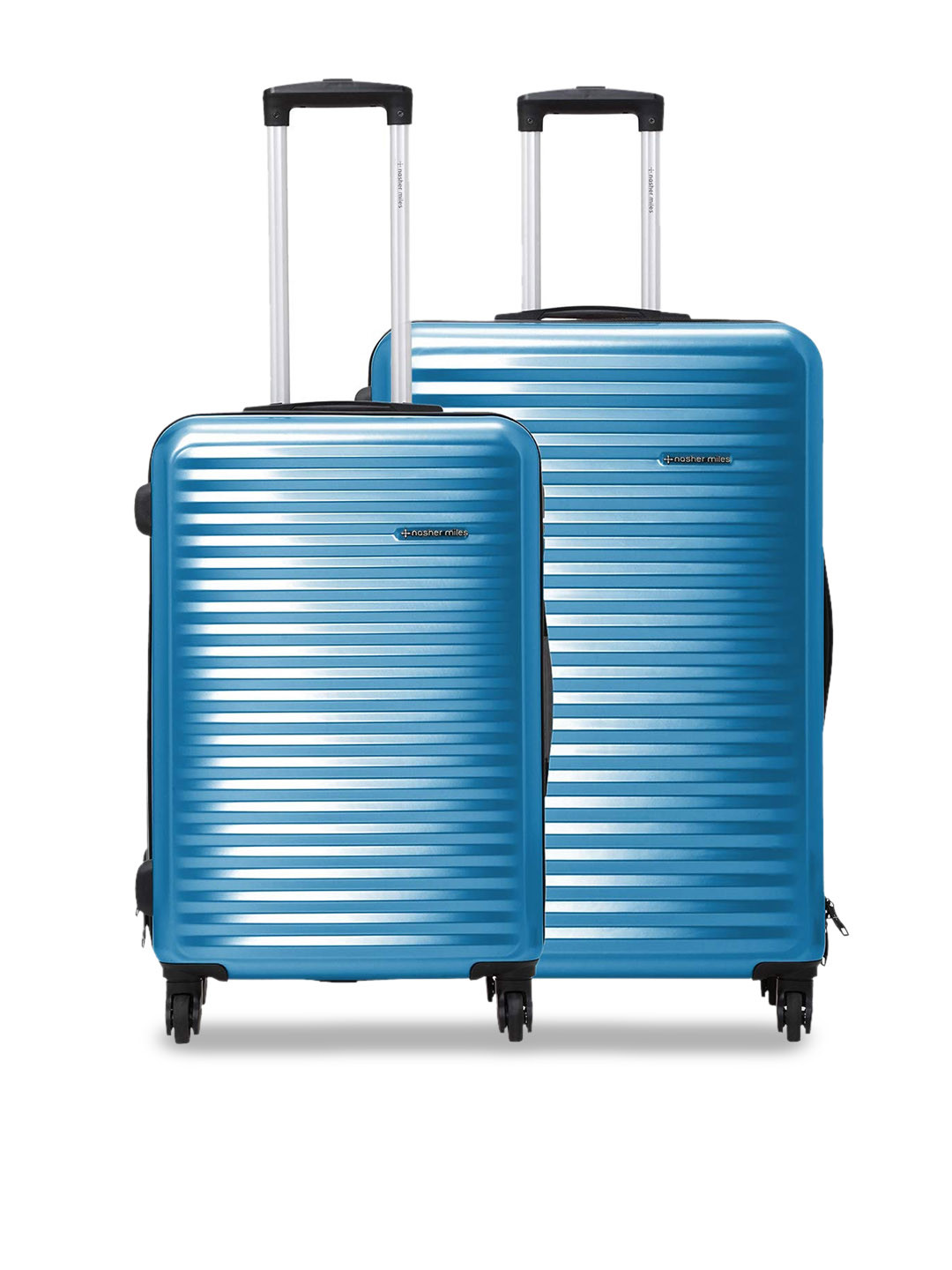 

Nasher Miles Monte Carlo Set Of 2 Hard-Sided Trolley Suitcase 67 L & 108 L, Blue