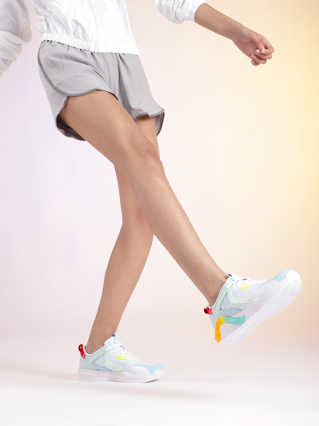 

DressBerry Women Textured Running Shoes, White