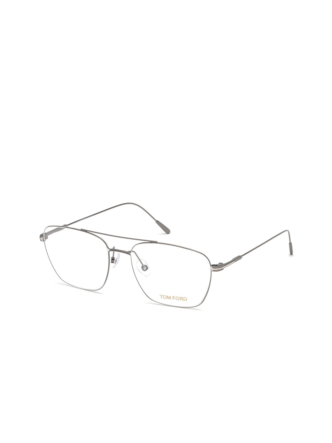 

Tom Ford Men Full Rim Square Metal Frame FT5604 54 008, Transparent