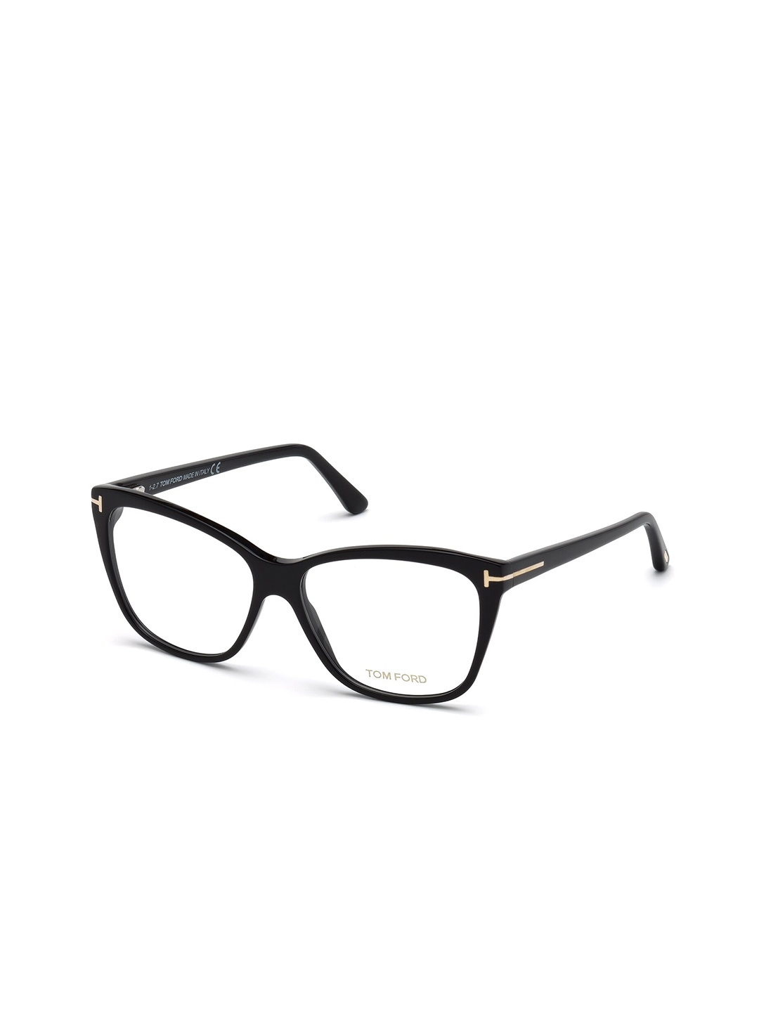 

Tom Ford Women Full Rim Cateye Frame FT5512 56 001, Transparent