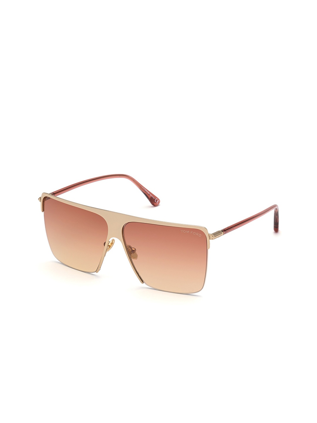 

Tom Ford Women Square Sunglasses with UV Protected Lens, Peach