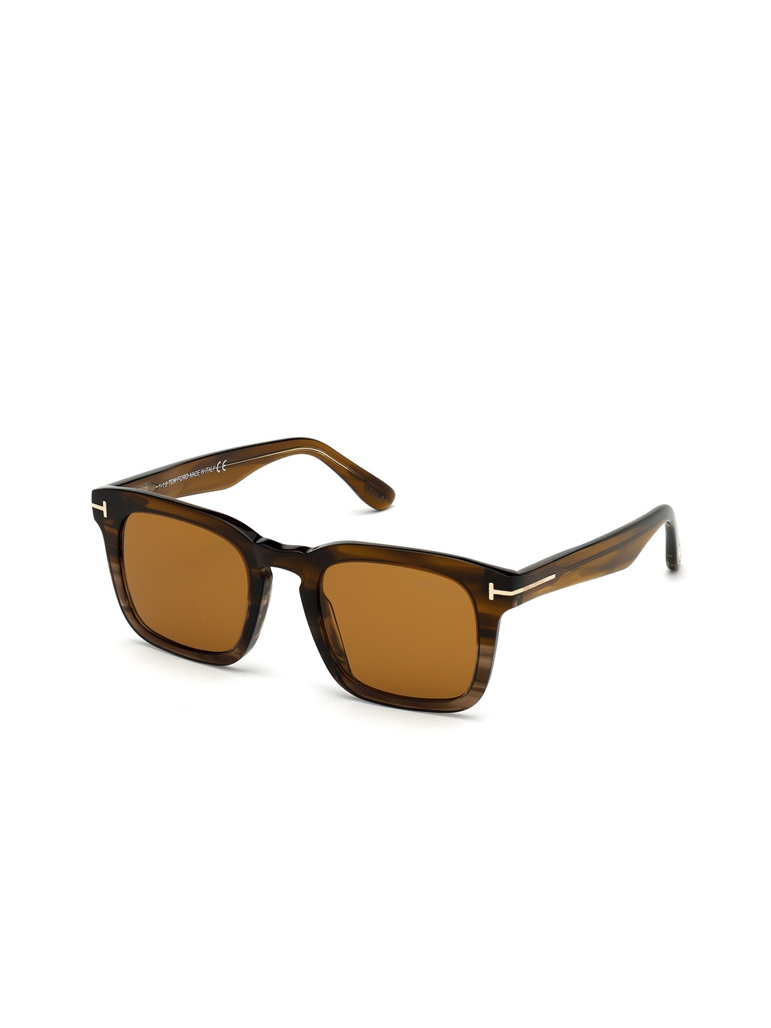 

Tom Ford Men Square Sunglasses with UV Protected Lens, Brown