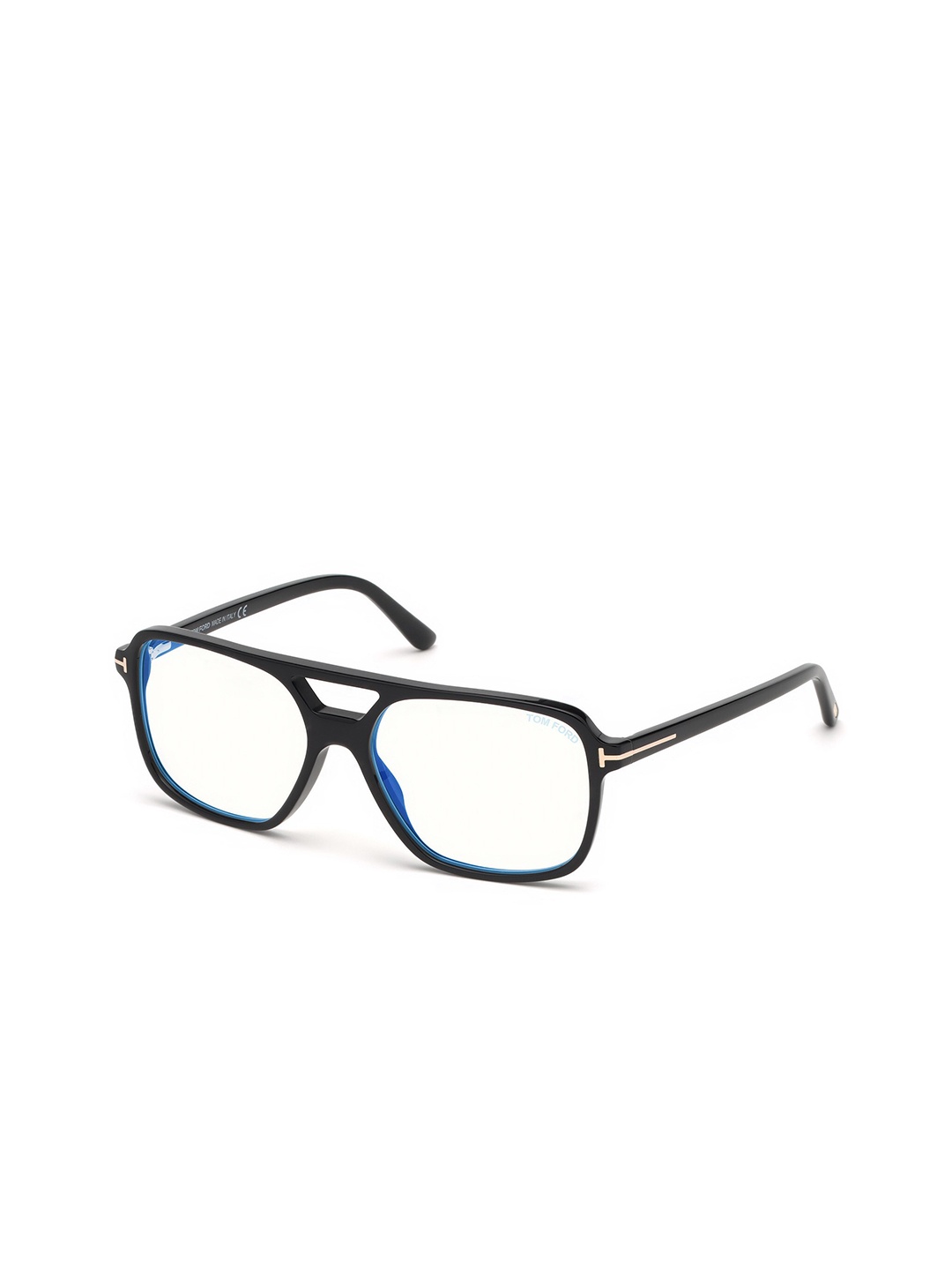 

Tom Ford Men Full Rim Square Frame FT5585-B 57 001, Transparent