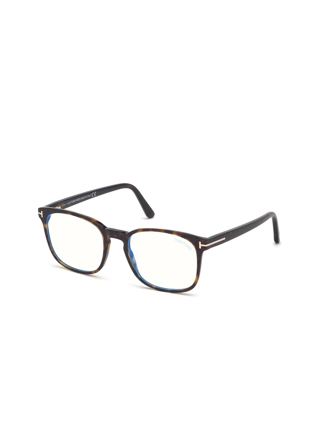 

Tom Ford Men Full Rim Acetate Square Frames FT5605-B 52 052, Transparent
