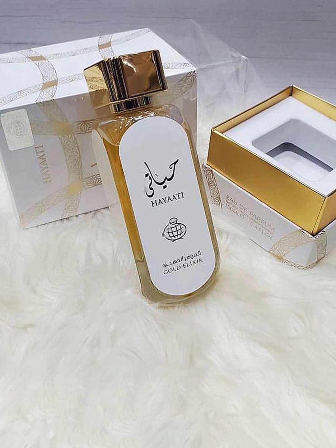 

Lattafa Hayati Gold Elixir Long Lasting Eau De Parfum - 100 ml, Yellow