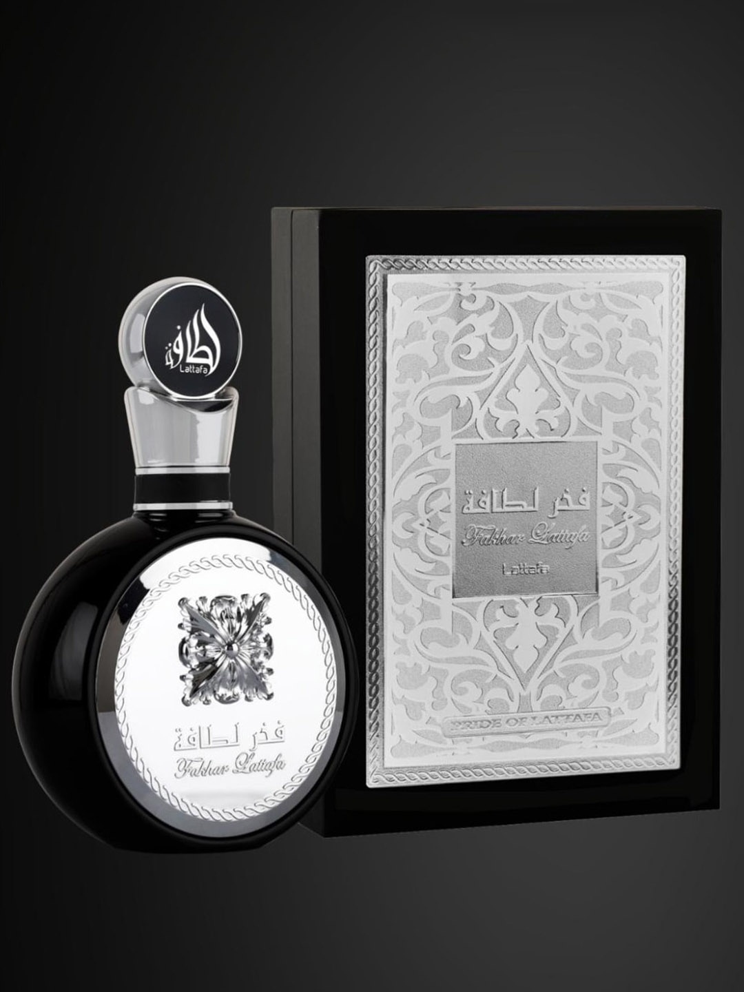 

Lattafa FAKHAR BLACK Men Eau De Parfume - 100 ml, Transparent
