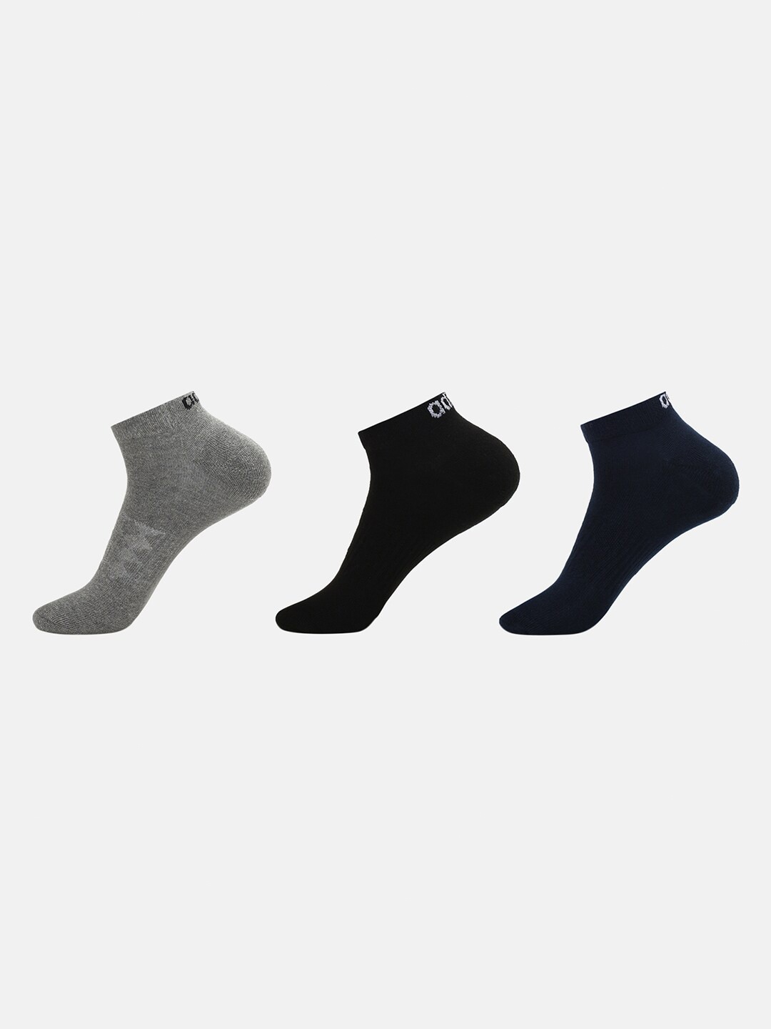

ADIDAS Men Pack Of 3 Heel & Toe Terry Low Cut Ankle Length Socks, Black