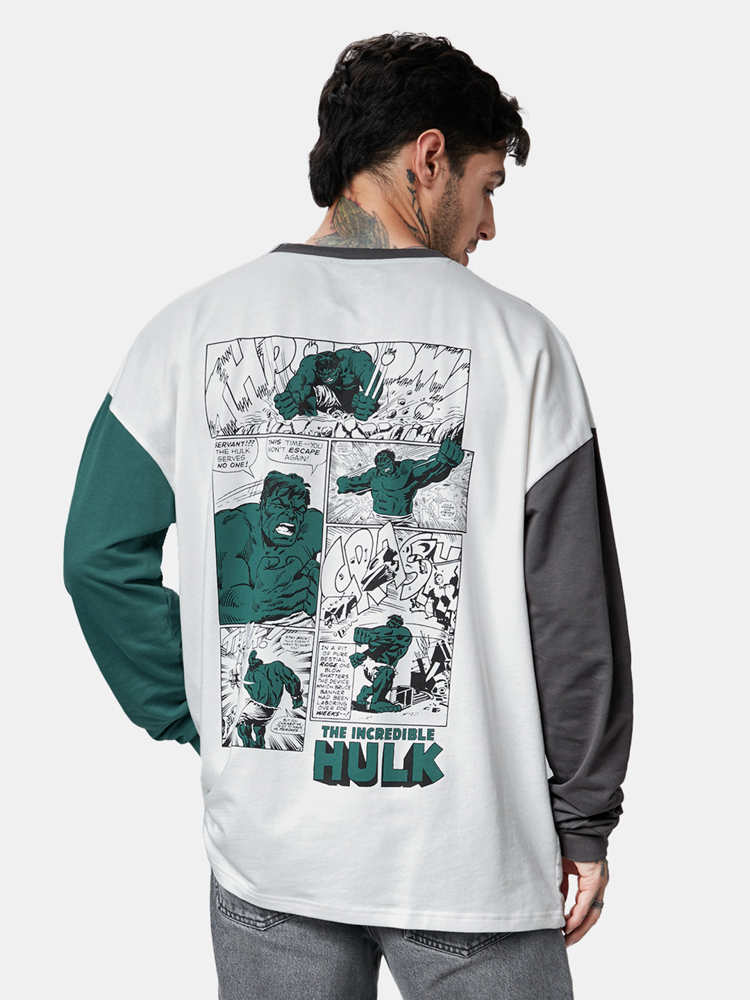 

The Souled Store Graphic Printed Fitted Oversized T-Shirt, White