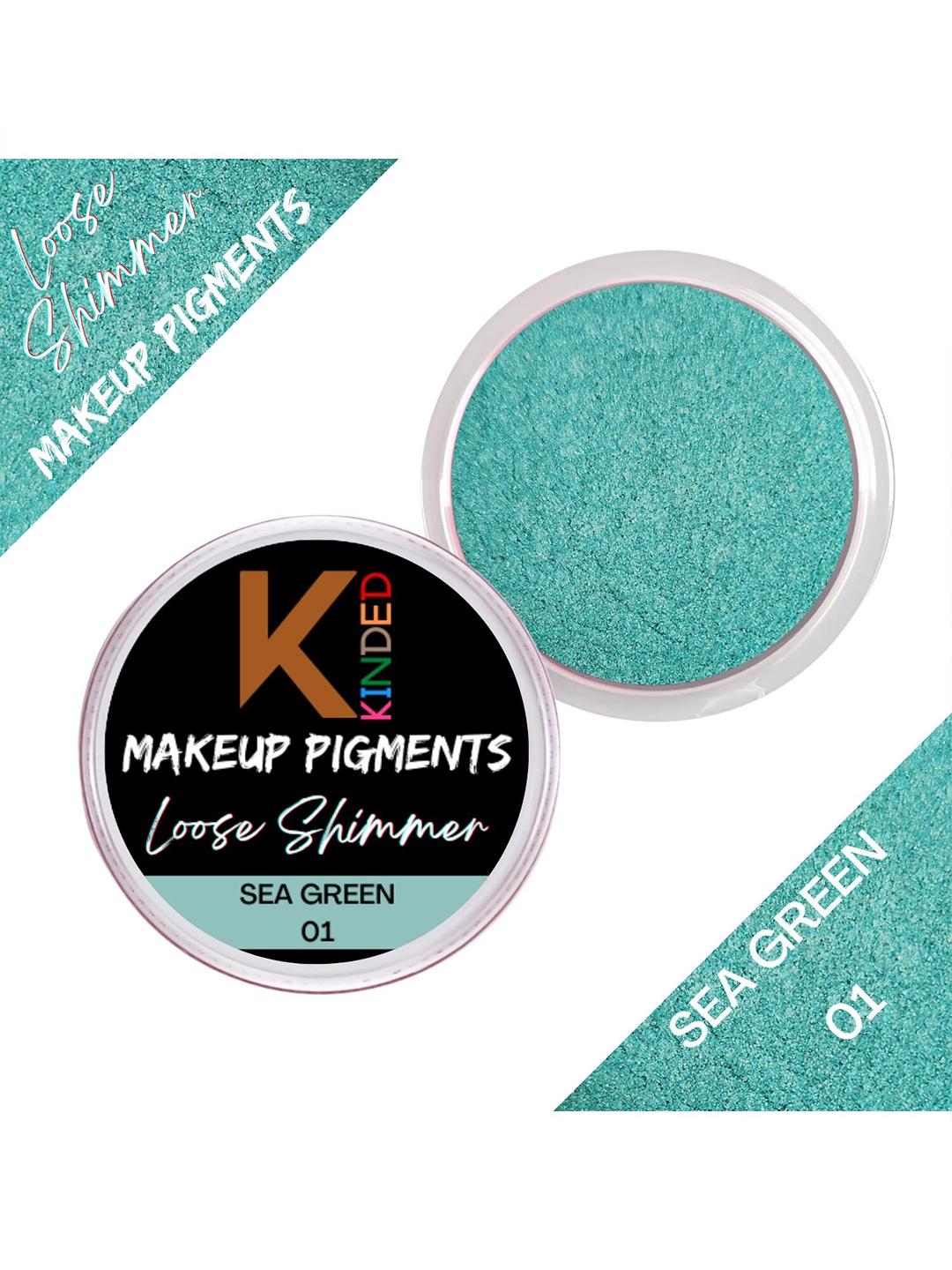 

KINDED Makeup Pigments Loose Shimmer Powder Eyeshadow 3 g - Sea Green 01