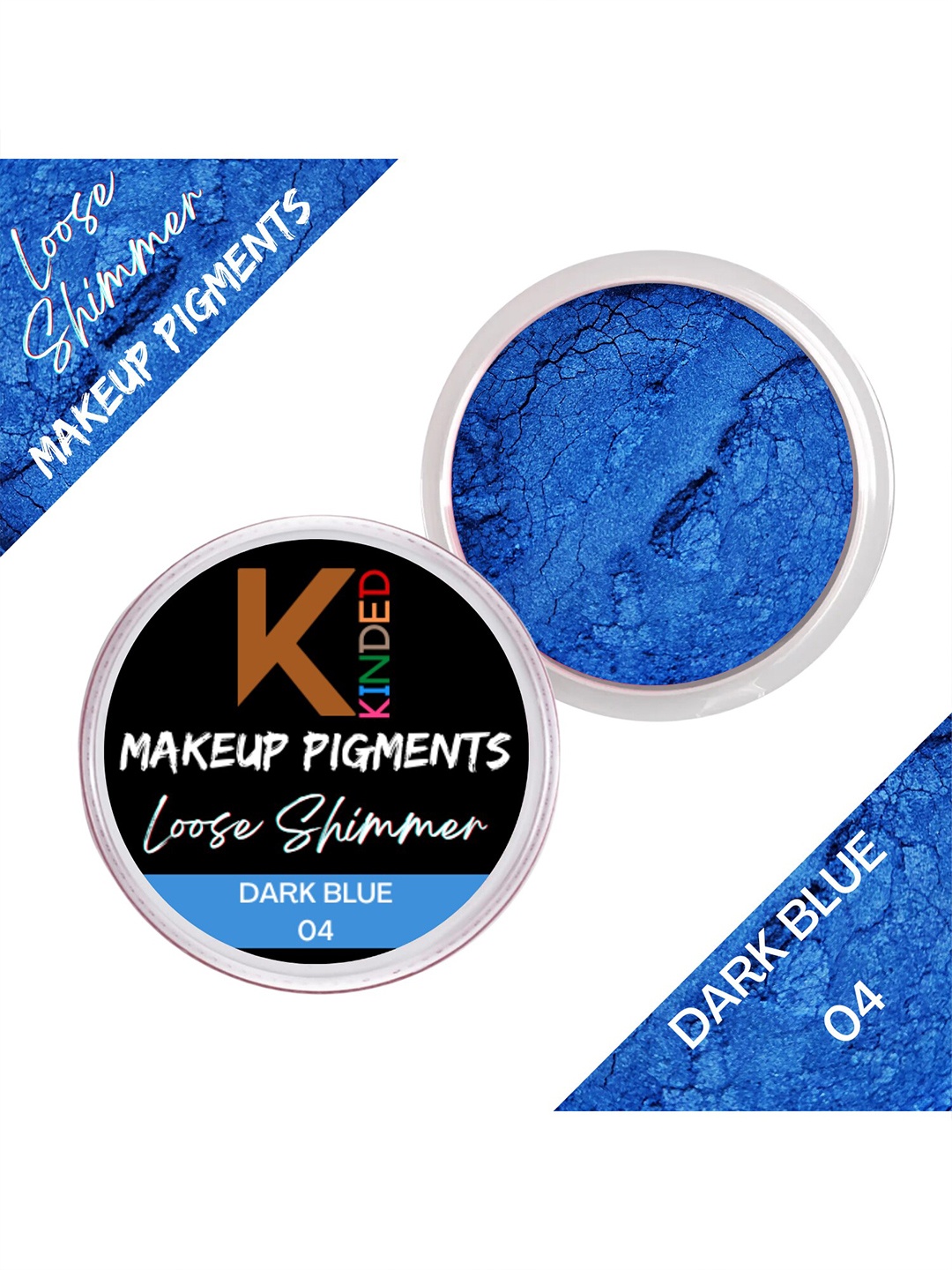 

KINDED Loose Shimmer Makeup Foil Pigments Powder Eyeshadow 3 g - Dark Blue 04