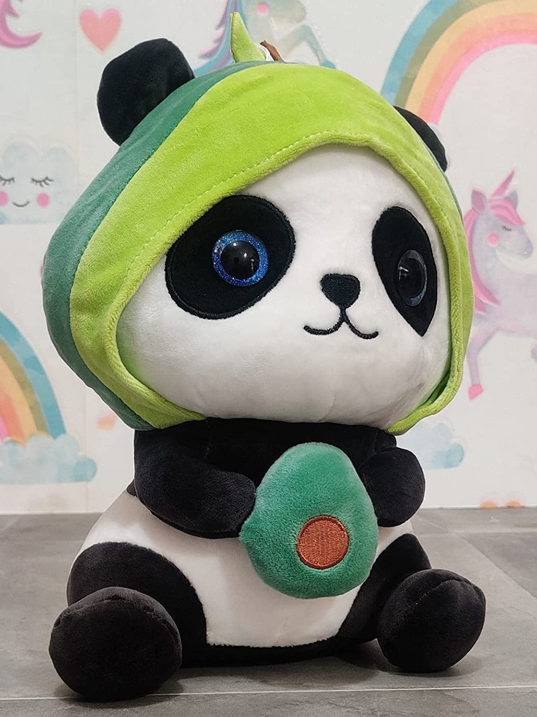 

DearJoy Kids Avocado Panda Teddy Soft Toy, Black