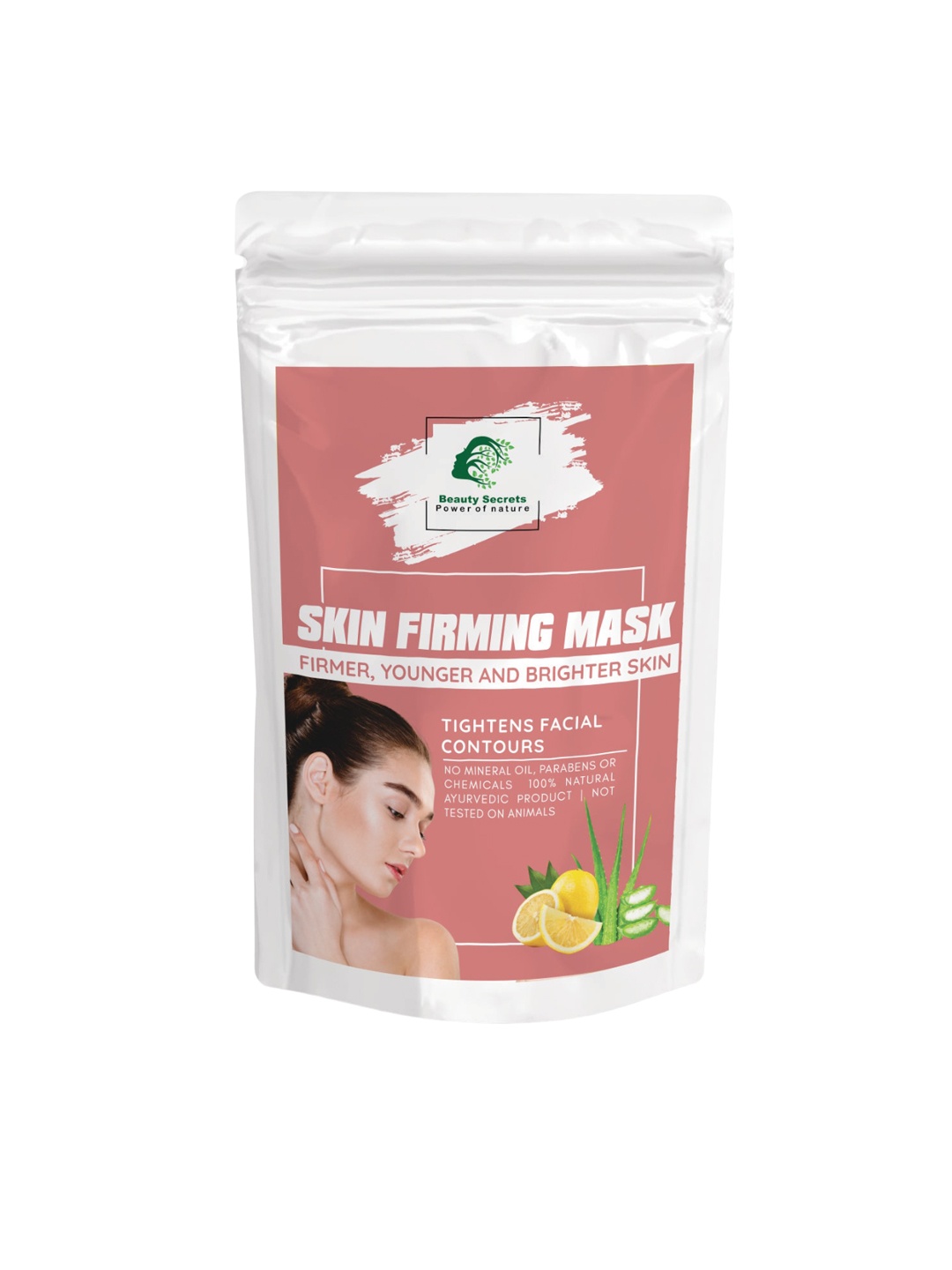 

Beauty Secrets Skin Firming Mask for Firmer Younger & Brighter Skin - 100 gm, Pink