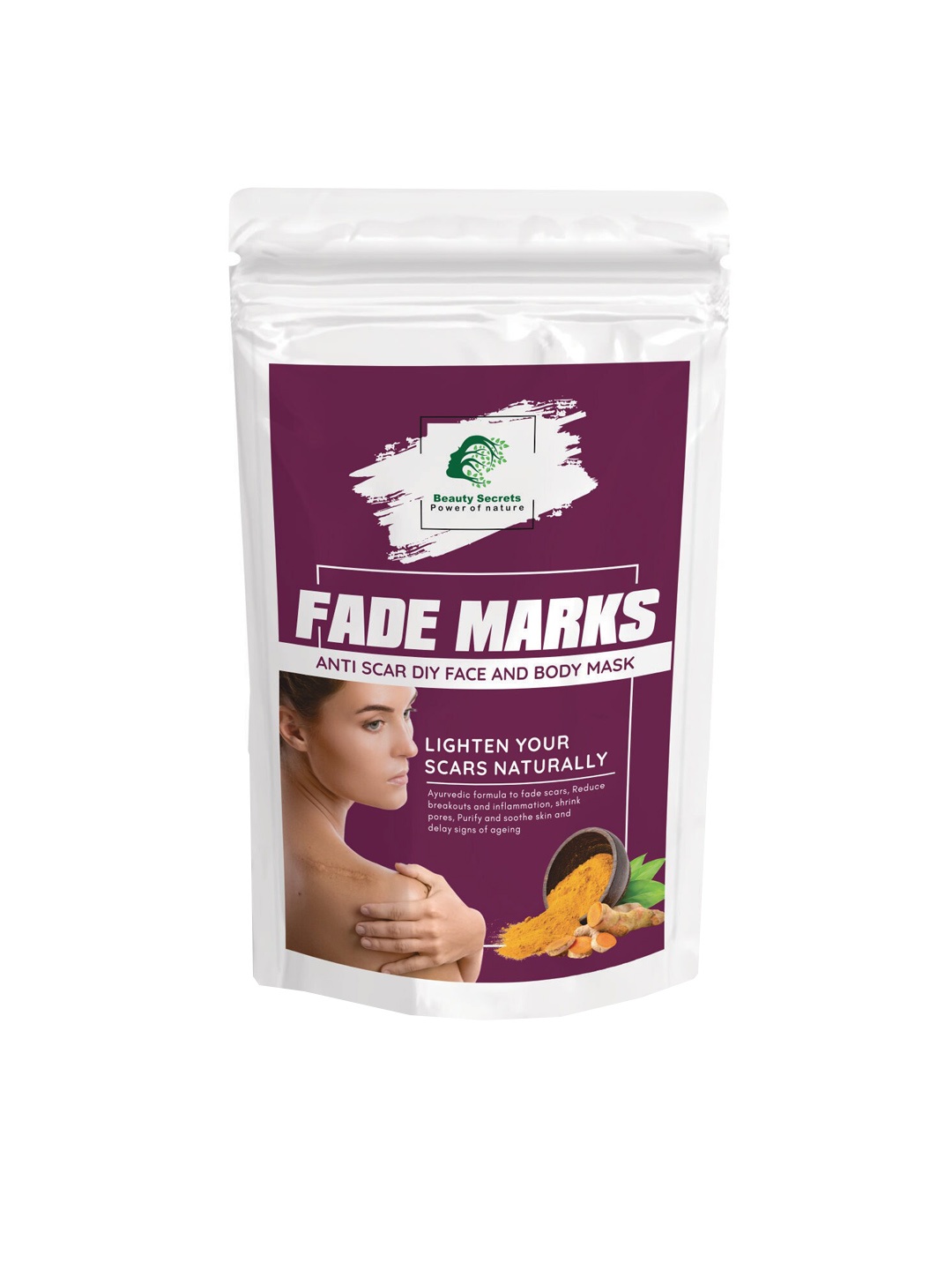 

Beauty Secrets Fade Marks Anti Scar DIY Face & Body Mask - 100 gm, Purple