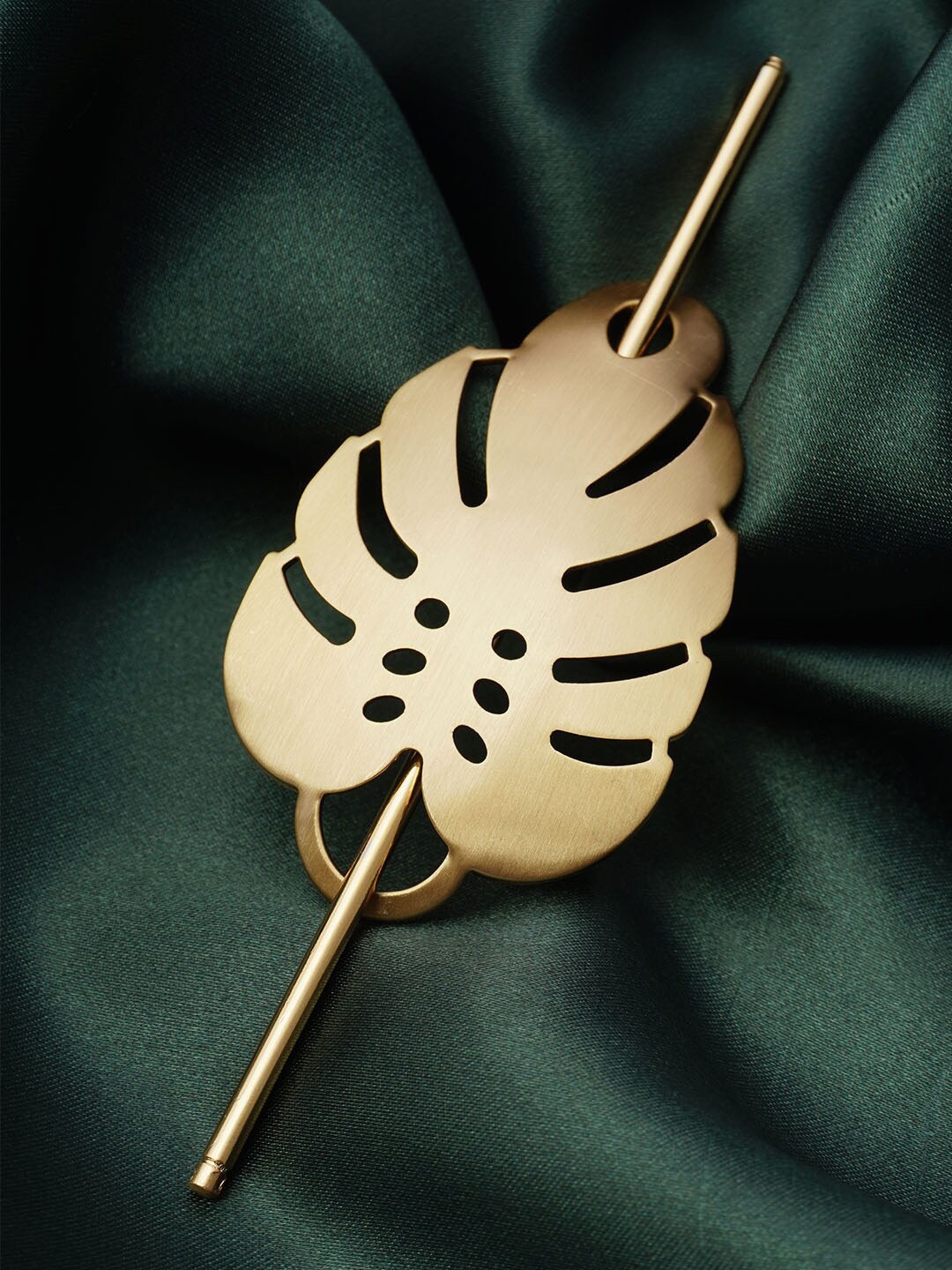 

Ferosh Gold-Plated Leaf Hairstick