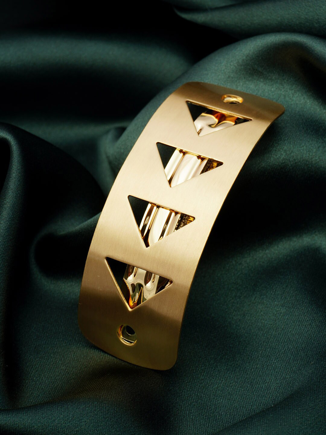 

Ferosh Triangle Cut-Out French Barrette, Gold