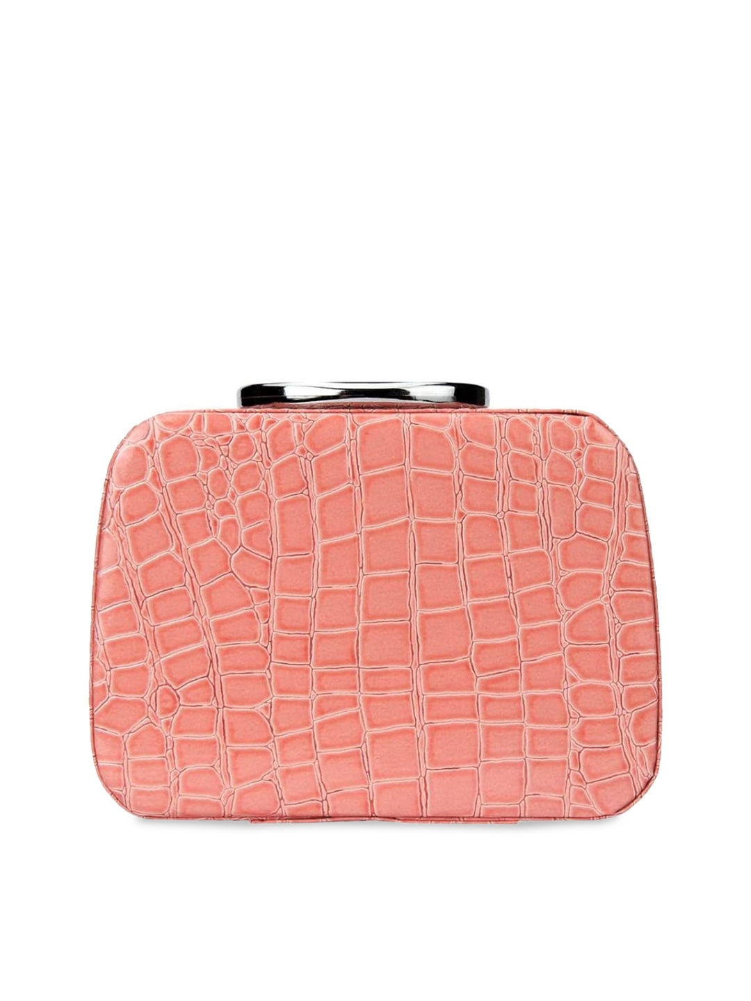 

ZURU BUNCH Textured PU Structured Vanity Bag, Pink
