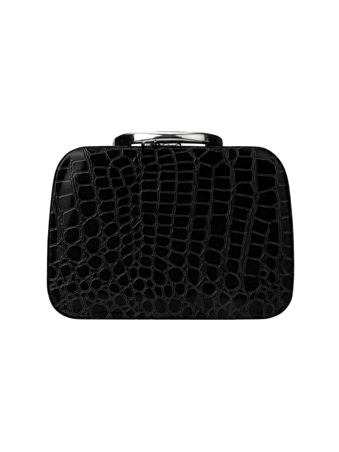 

ZURU BUNCH Textured PU Structured Vanity Bag, Black